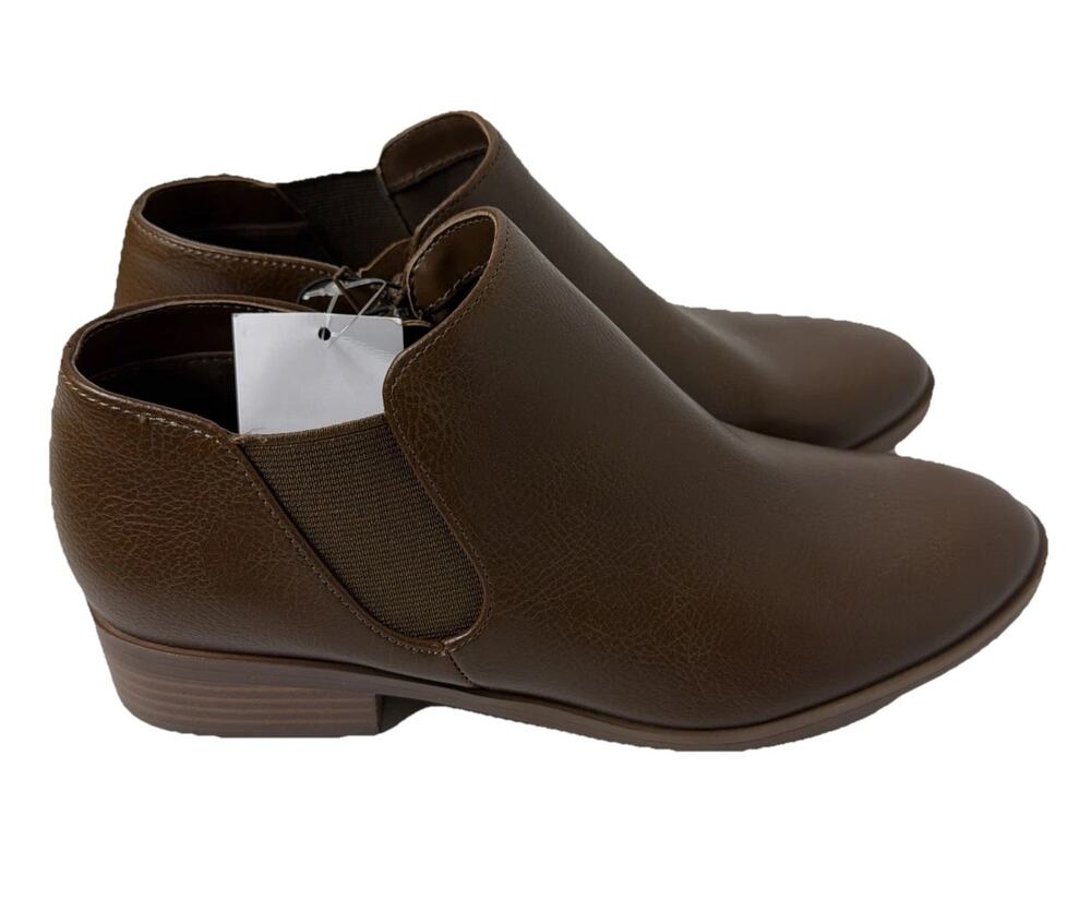 Kensie Sammy Ankle Boot Womens Size 6 Brown Slip On NWT